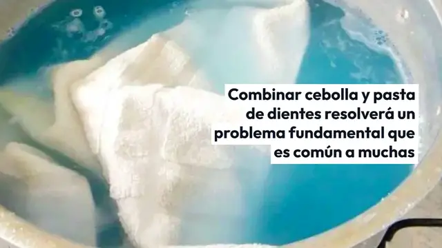 Video thumbnail for Combina una cebolla con pasta de dientes, este remedio solucionará un problema común