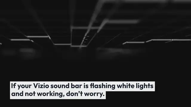 Video thumbnail for Vizio Sound Bar Flashing White Lights Solved