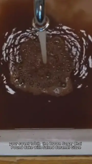 Video thumbnail for brown suger chai pound cake with caramel recipe