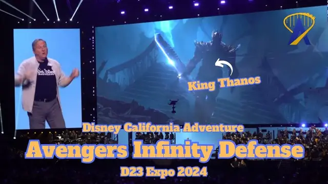 Video thumbnail for Avengers Infinity Defense Ride Announced for Avengers Campus at D23 2024