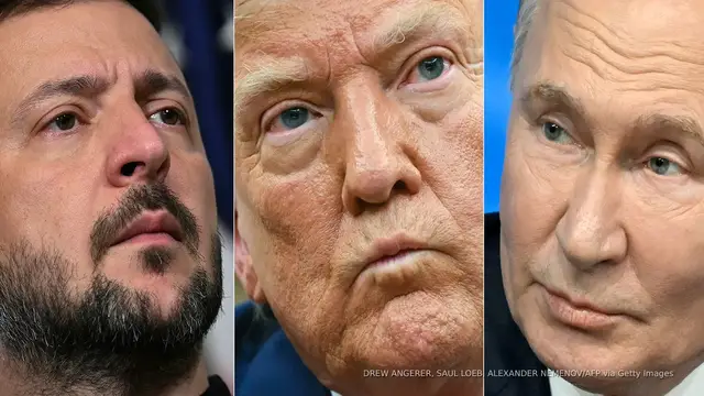 'Video thumbnail for US eyes Trump-Putin-Zelenskyy meeting to end Ukraine war'