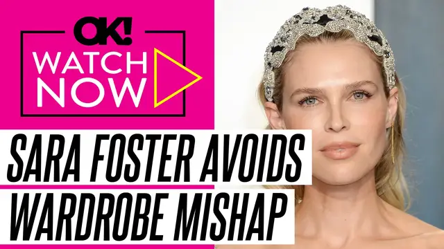 Video thumbnail for Sara Foster Dodges Wardrobe Malfunction at 2026 Critics Choice Awards