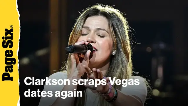 'Video thumbnail for Kelly Clarkson cancels Las Vegas residency dates for second time'