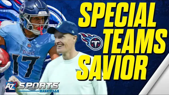'Video thumbnail for a to z sports nashville: titans rookie easton freeze saves special teams! white-hot kick & punt return start'