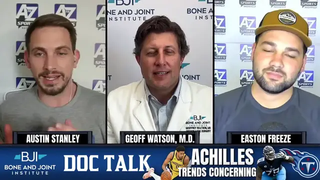 'Video thumbnail for a to z sports nashville: achilles injury recovery: tyrese haliburton vs. lloyd cushenberry with dr. geoff watson'