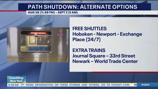 'Video thumbnail for Hoboken PATH station to close until Sept. 2 for emergency switch repairs'