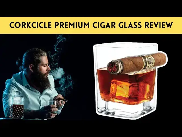 'Video thumbnail for Corkcicle Premium Cigar Glass Review #cigarette_lover #whiskeyblues'