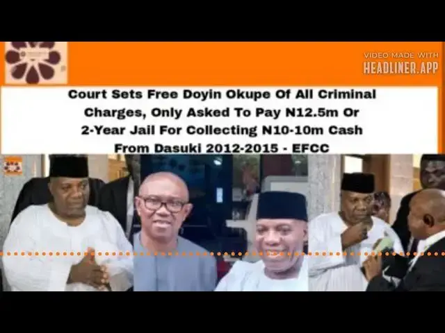 Video thumbnail for Court Sets Free Doyin Okupe Of All Criminal Charges, Only Asked To Pay N12.5m Or 2-Year Jail For