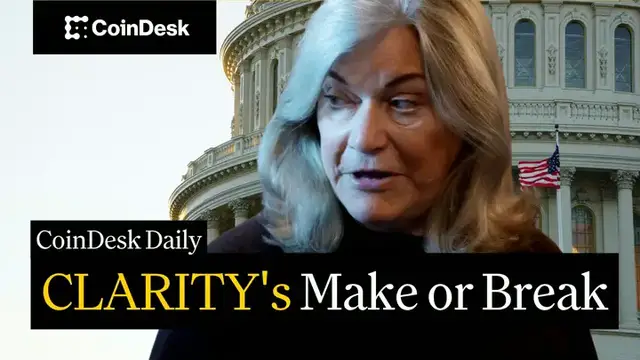 Video thumbnail for Senate votes on crypto's Clarity Act as Bitcoin slides