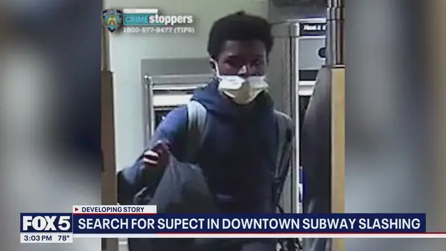 'Video thumbnail for NY News Update: Woman slashed with knife during NYC subway robbery'