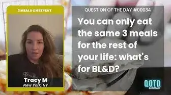 Video thumbnail for Tracy has a delicious and mysterious set of forever meals!