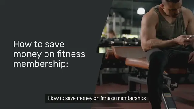 Video thumbnail for How to save money on fitness membership