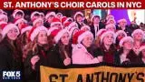 Video thumbnail for St. Anthony's choir carols in NYC