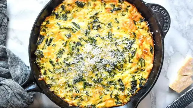 Video thumbnail for Crustless Spinach Quiche Recipe
