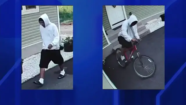 Video thumbnail for Police search for man who stole a bicycle from front porch in Centereach