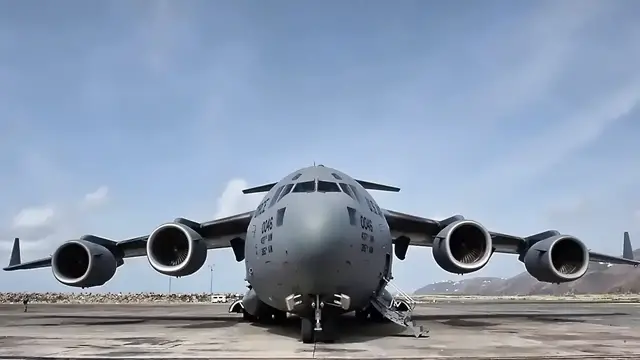 Video thumbnail for C-17 Globemasters Deliver Hurricane Relief To Virgin Islands