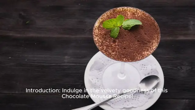 Video thumbnail for Chocolate Mousse Recipe