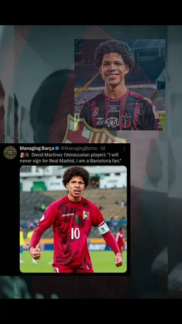 'Video thumbnail for David Martinez: I will never play for Real Madrid because I am barca fan.'