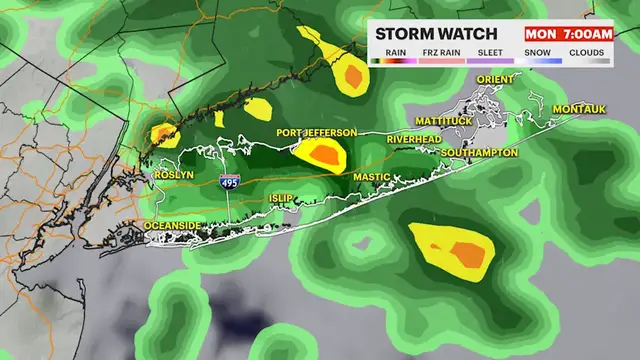 Video thumbnail for STORM WATCH: Scattered showers tonight lead to heavier rain chance Monday morning
