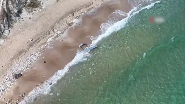 Video thumbnail for T�rkiye: Explosive-Laden UAV Destroyed Off Istanbul Coast.