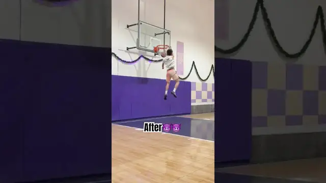 Video thumbnail for (357) basketball dunk transformation after 1000 daily calf raises