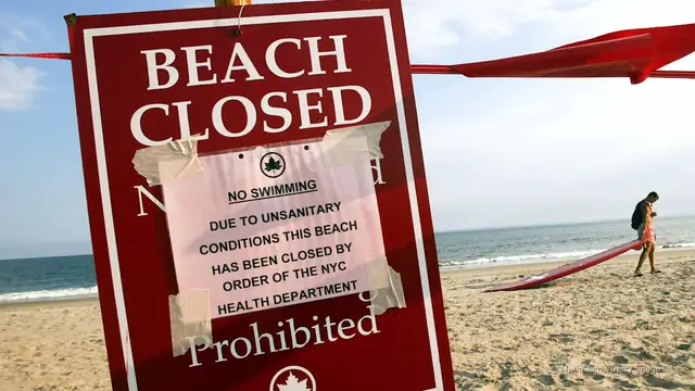 'Video thumbnail for 'Nobody wants to swim in poopy water', experts warn Labor Day beachgoers'