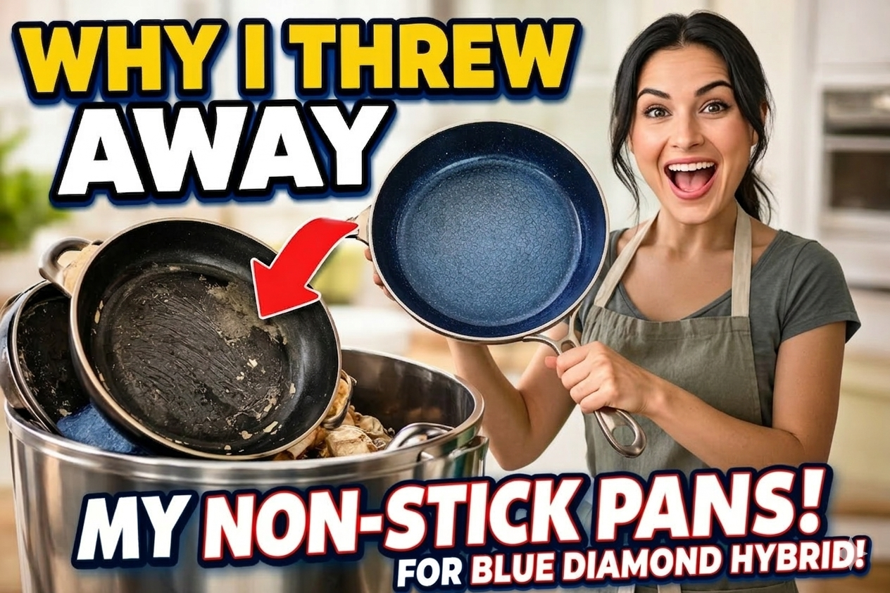 Video thumbnail for Why I Threw Away My Non-Stick Pans for Blue Diamond Hybrid! 🍳