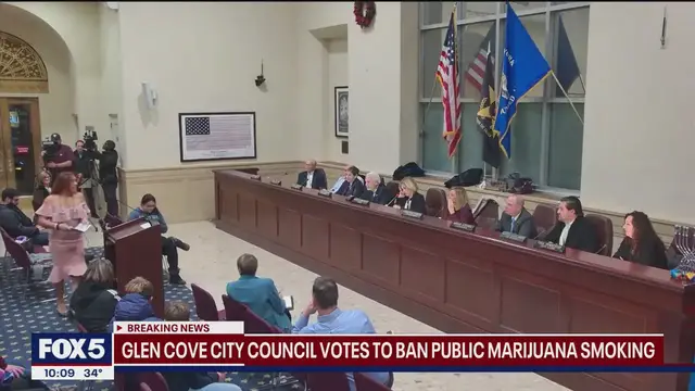 Video thumbnail for Long Island city votes to ban public marijuana smoking