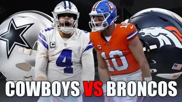 'Video thumbnail for Law Nation Sports: cowboys vs broncos game reaction! nfl analysis with dak prescott & ceedee lamb.'