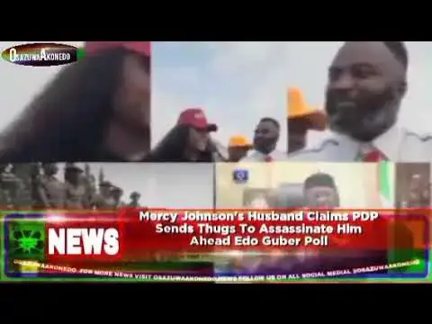 Video thumbnail for Mercy Johnson's Husband Claims PDP Sends Thugs To Assassinate Him Ahead Edo Guber Poll