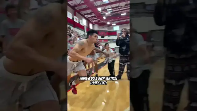 'Video thumbnail for Incredible 50.5 Inch Vertical Leap Dunk!'