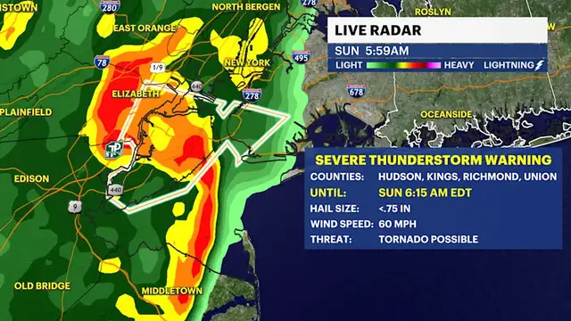 Video thumbnail for STORM WATCH this morning in Brooklyn, then some sunshine