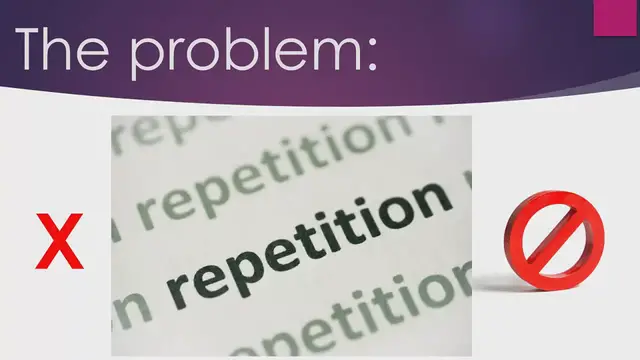 Video thumbnail for Avoiding Repetition