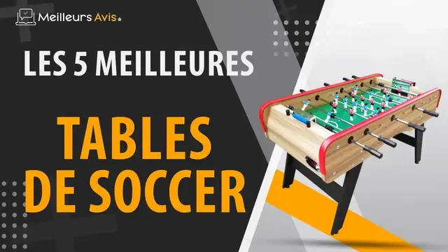 Video thumbnail for ⭐️ MEILLEURE TABLE DE SOCCER - Comparatif 2023