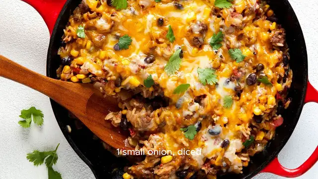Video thumbnail for Mexican Rice Skillet Recipe
