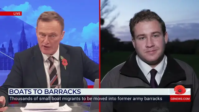 'Video thumbnail for WATCH: Crowborough resident tells GB News he can no longer sell his home due to migrant housing'