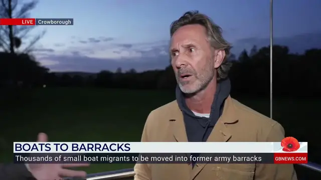 'Video thumbnail for WATCH: Crowborough resident tells GB News he can no longer sell his home due to migrant housing'