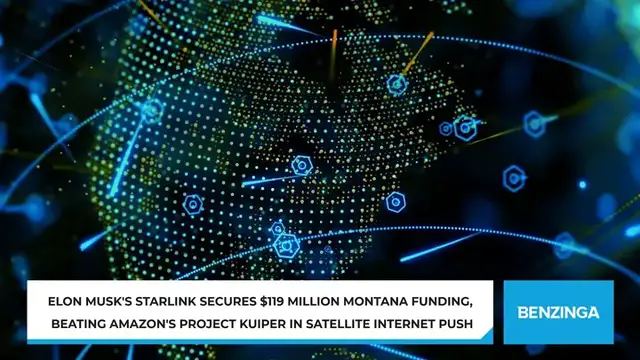 'Video thumbnail for Elon Musk's Starlink Secures $119 Million Montana Funding, Beating Amazon's Project Kuiper In Satellite Internet Push'