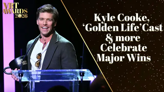 Video thumbnail for Winners Circle: Kyle Cooke, Ariana Biermann, and 'Golden Life' cast celebrate major win at 2026 VRT Awards