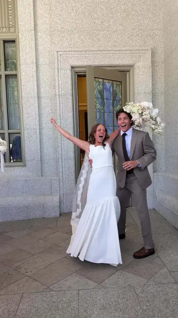 Video thumbnail for Temple Marriage Entrance Blooper and Sweet Do Over