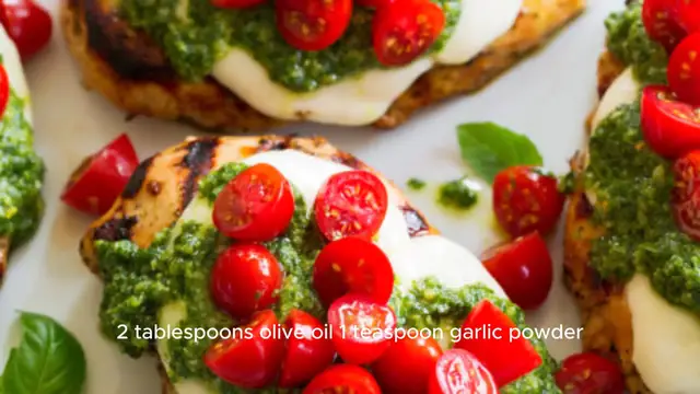 Video thumbnail for Grilled Chicken Margherita Recipe