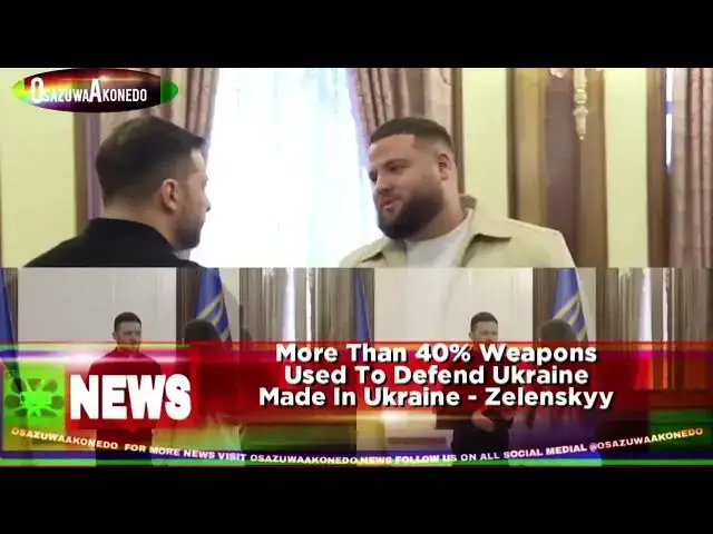 Video thumbnail for More Than 40% Weapons Used To Defend Ukraine Made In Ukraine - Zelenskyy