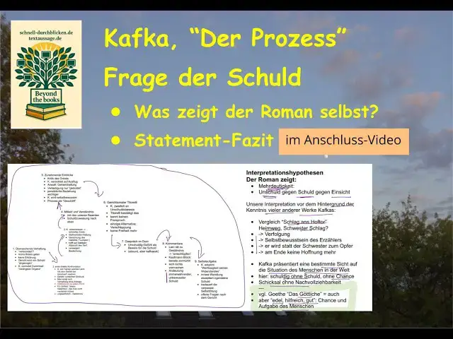 Video thumbnail for Kafka, "Der Prozess" - Auswertung der Signale des Romans und Einbeziehung anderer Erzählungen Kafkas