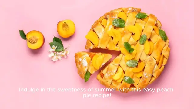 Video thumbnail for Simple Peach Pie Recipe