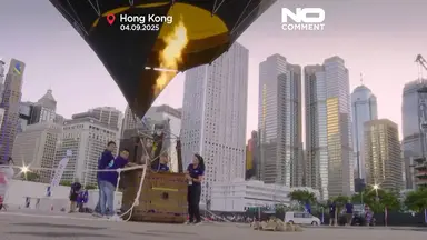 'Video thumbnail for Hong Kong hosts first hot air balloon festival'
