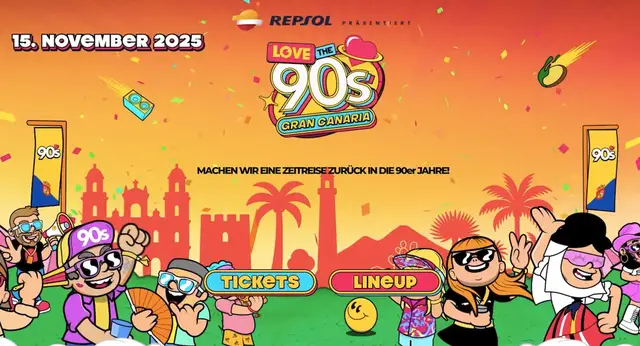 'Video thumbnail for LOVE THE 90S GRAN CANARIA 2025 - Bestätigte Künstler'