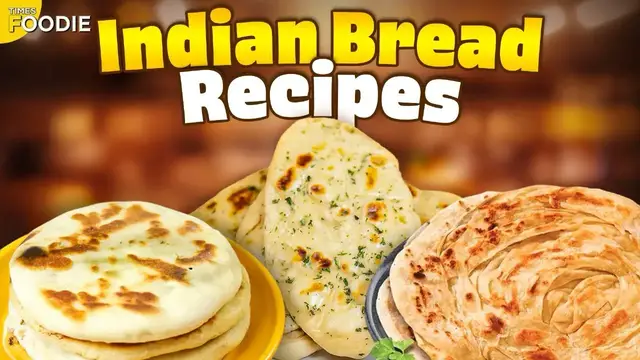'Video thumbnail for Iconic Indian Bread Recipes | Garlic Lachcha Paratha, Naan & Kulcha | Times Foodie'