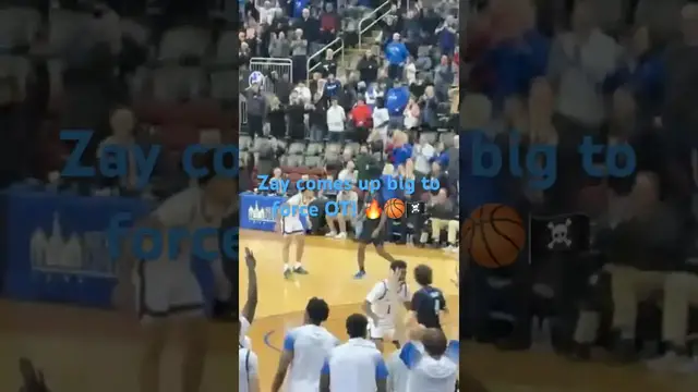 'Video thumbnail for Incredible Buzzer Beater Forces Overtime! College Basketball'