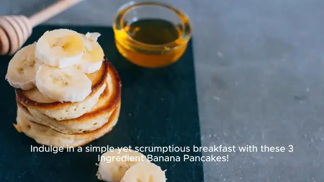 Video thumbnail for 3 Ingredient Banana Pancake Recipes