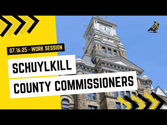 'Video thumbnail for Schuylkill County Commissioners Work Session - July 16, 2025'